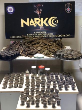 Karaman-Mut Kara Yolunda Kovalamaca Sonunda Uyuşturucu Tacirleri Yakalan 5