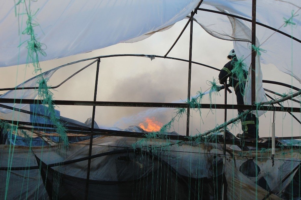 Antalya’da Fabrikada Yangın Çıktı, Sahibi Gözyaşlarını Tutamadı 16