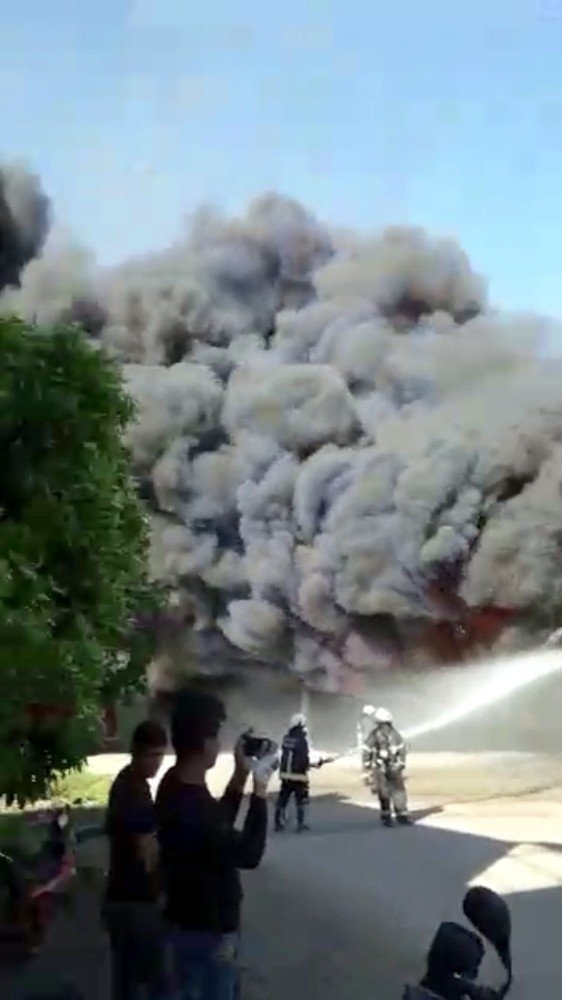 Antalya’da Fabrikada Yangın Çıktı, Sahibi Gözyaşlarını Tutamadı 22