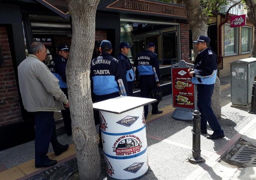 Karaman'da Yol ve Kaldırım İşgaline İzin Verilmiyor 2