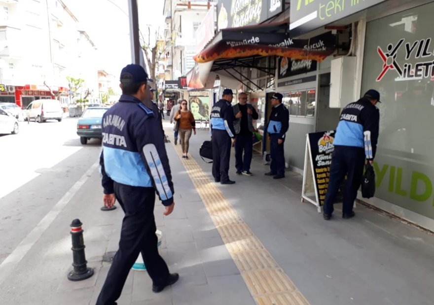 Karaman'da Yol ve Kaldırım İşgaline İzin Verilmiyor 5