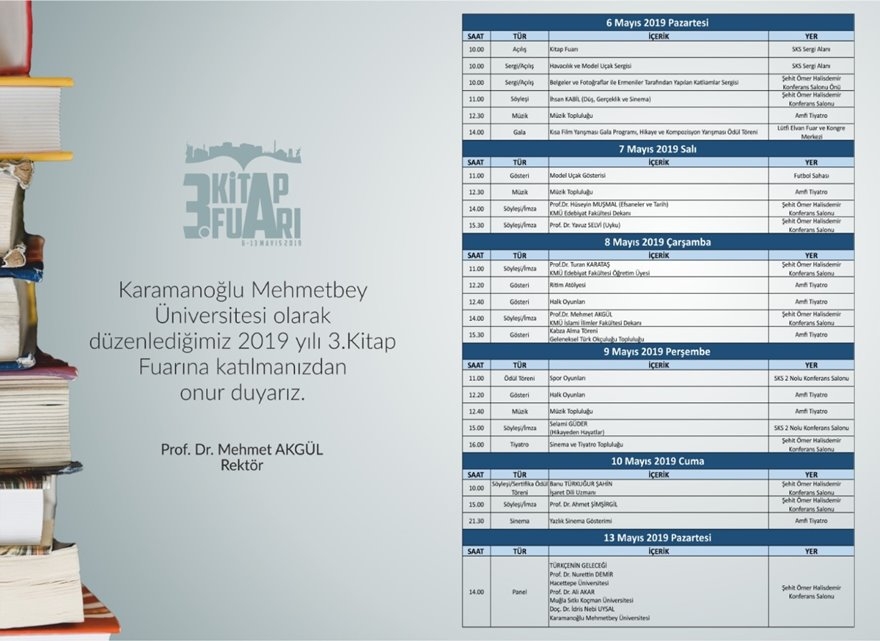 Karaman Türk Dil Bayramı Programı Yayımlandı 5