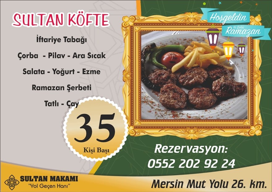 Sultan Makamı "Yol Geçen Hanı" 2019 İftar Menüsü 3