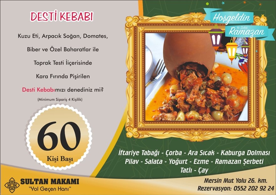 Sultan Makamı "Yol Geçen Hanı" 2019 İftar Menüsü 4