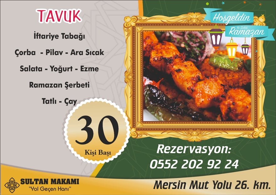 Sultan Makamı "Yol Geçen Hanı" 2019 İftar Menüsü 5