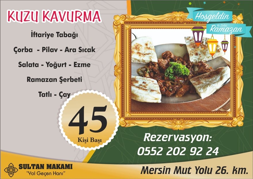 Sultan Makamı "Yol Geçen Hanı" 2019 İftar Menüsü 8