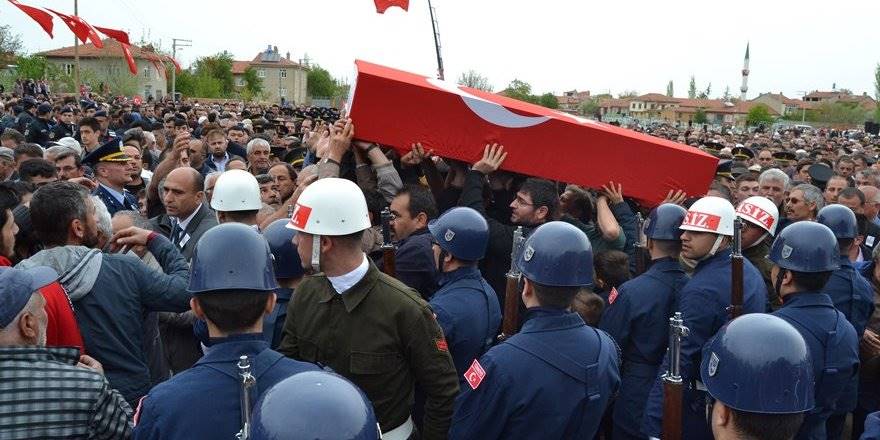 Konya Şehidini Son Yolculuğuna Uğurladı