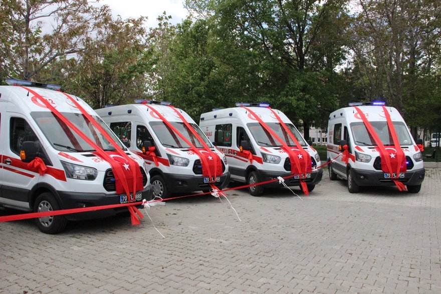 Karaman'a Gönderilen Ambulanslar Göreve Başladı 4
