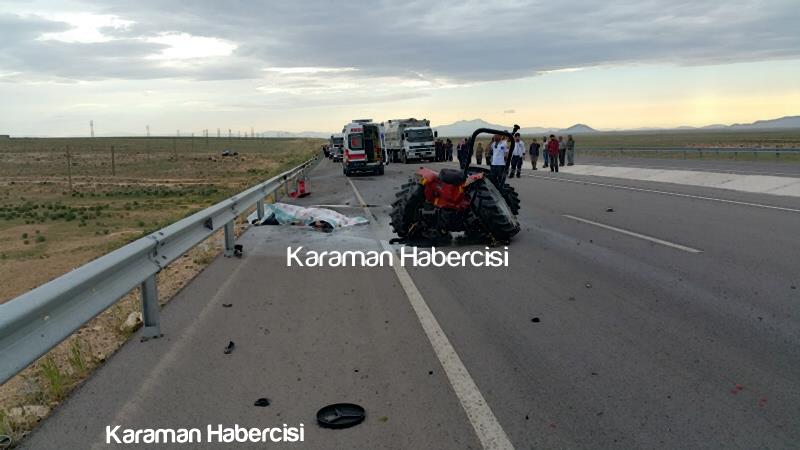 Karaman Ereğli Yolunda Kaza: 1 Ölü 3