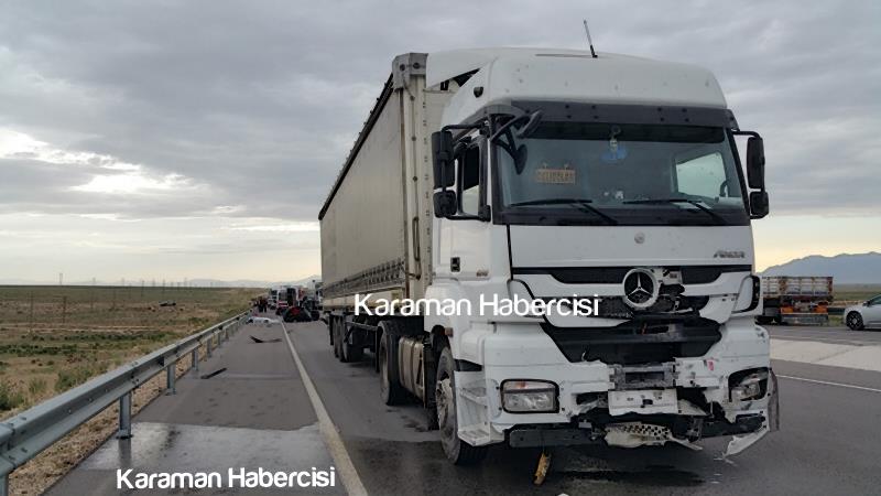 Karaman Ereğli Yolunda Kaza: 1 Ölü 4