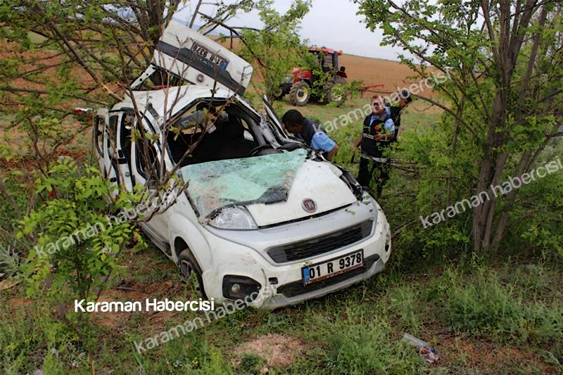 Manisa’dan Karaman’a Gelen Aile Kaza Yaptı : 1 Ölü 14