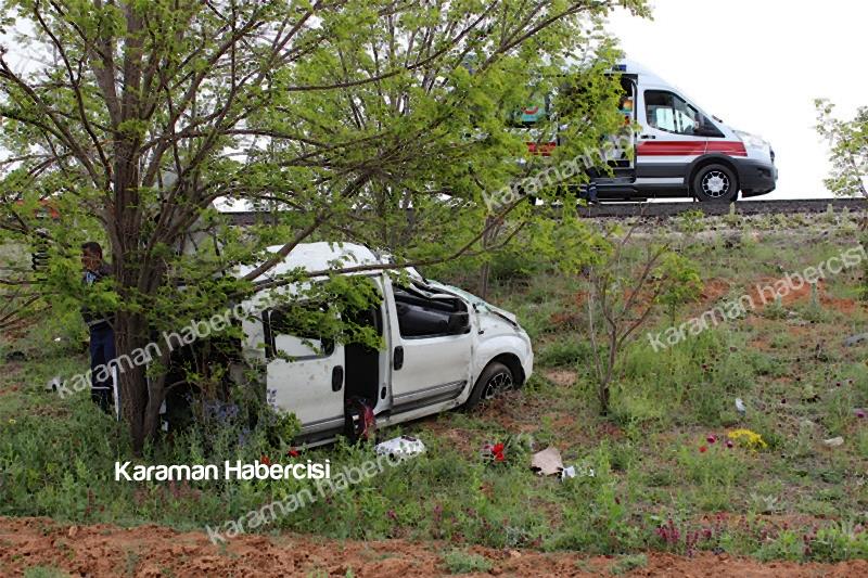Manisa’dan Karaman’a Gelen Aile Kaza Yaptı : 1 Ölü 18