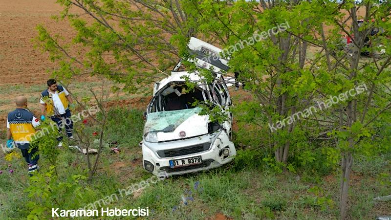 Manisa’dan Karaman’a Gelen Aile Kaza Yaptı : 1 Ölü 6