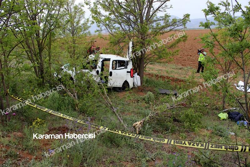Manisa’dan Karaman’a Gelen Aile Kaza Yaptı : 1 Ölü 9