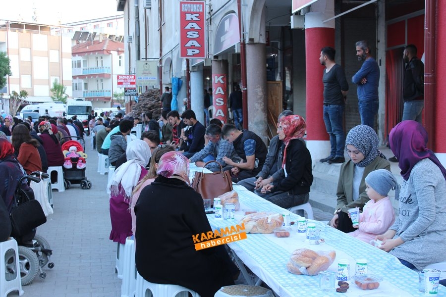Karaman'da Ramazan İftarı Yenimahalle'de 21