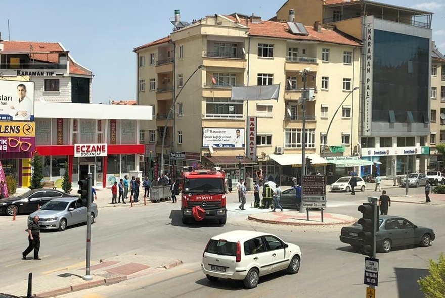 Karaman'da Araç Yangını 2