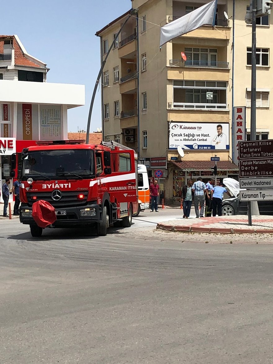 Karaman'da Araç Yangını 3