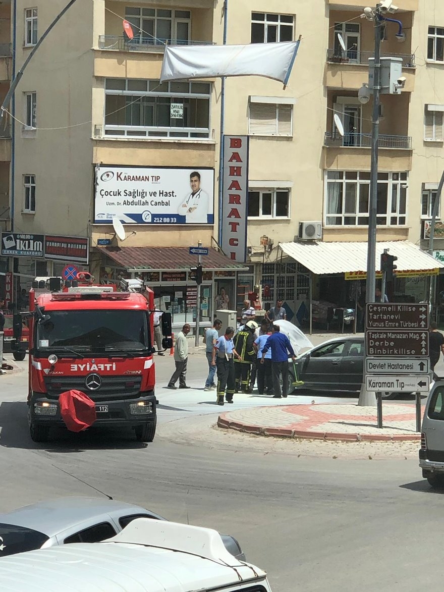 Karaman'da Araç Yangını 4