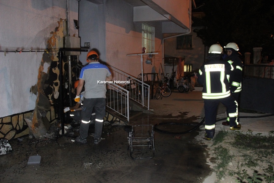 Karaman'da Yanan Bebek Arabası Apartmanı Uçuracaktı 1