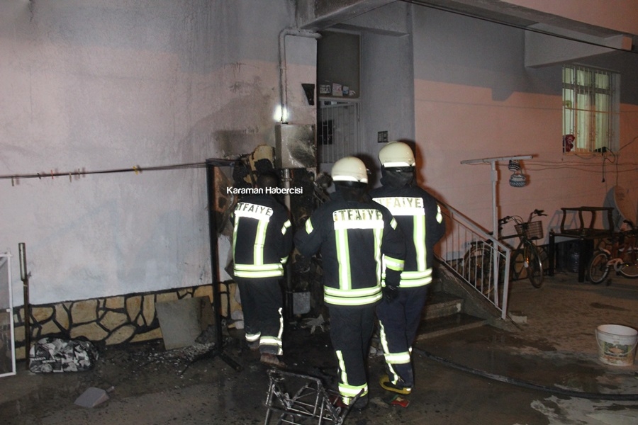 Karaman'da Yanan Bebek Arabası Apartmanı Uçuracaktı 2