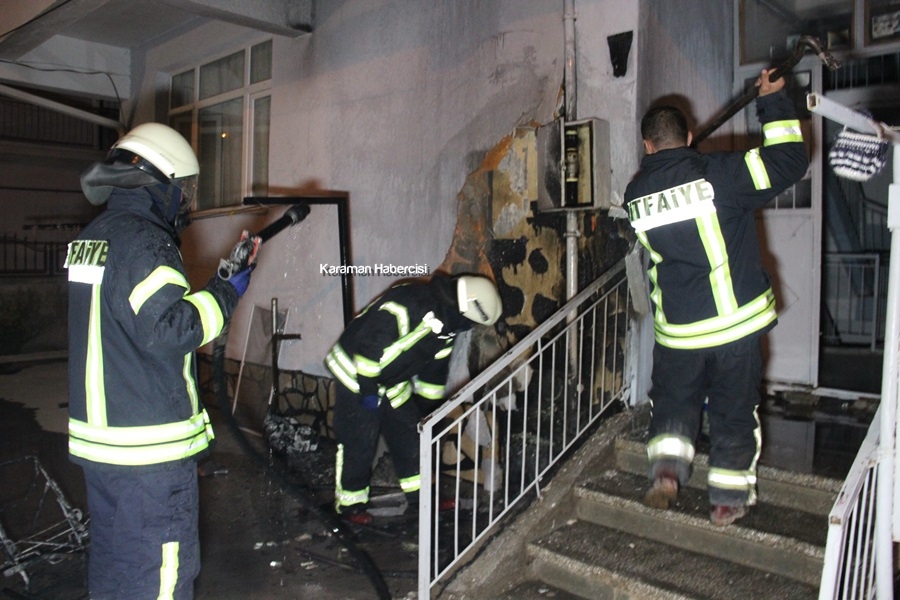 Karaman'da Yanan Bebek Arabası Apartmanı Uçuracaktı 3