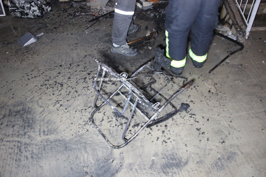 Karaman'da Yanan Bebek Arabası Apartmanı Uçuracaktı 4