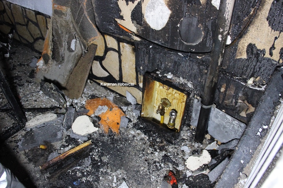 Karaman'da Yanan Bebek Arabası Apartmanı Uçuracaktı 7