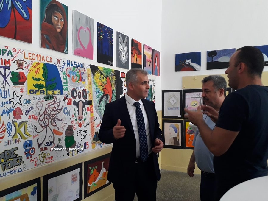Karaman Lisesi'nde Karma Resim Sergisi 5