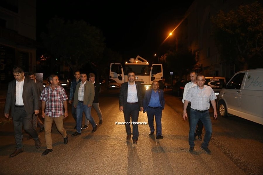 Karaman Belediyesi Su Baskını Mesaisinde 12