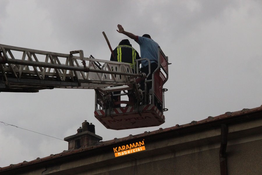 Karaman'da Yangın Paniği 12