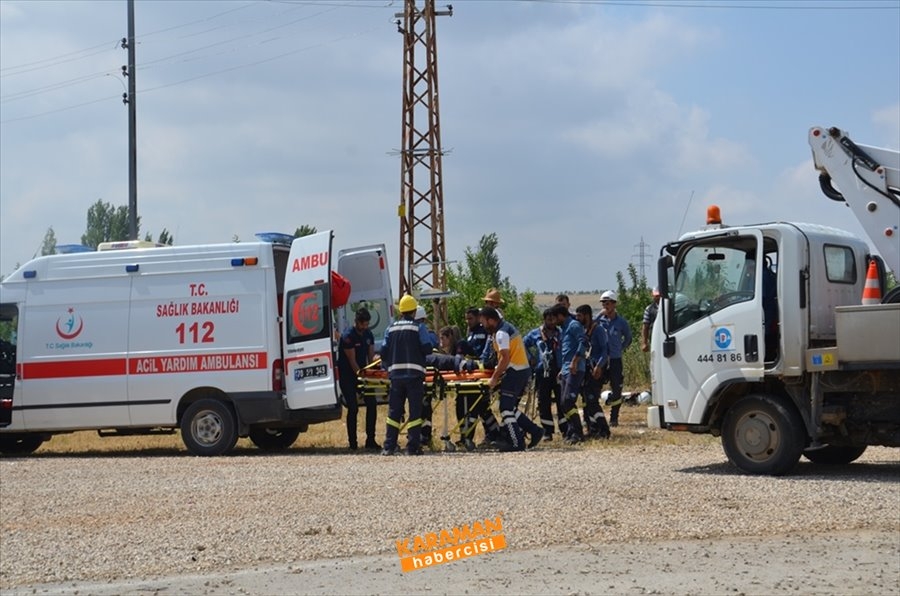 Karaman’da Akıma Kapılan Görevli Ağır Yaralı 9