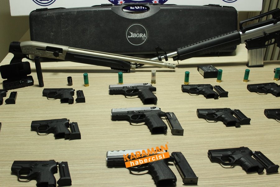 Karaman’da kaçak silah operasyonu 2