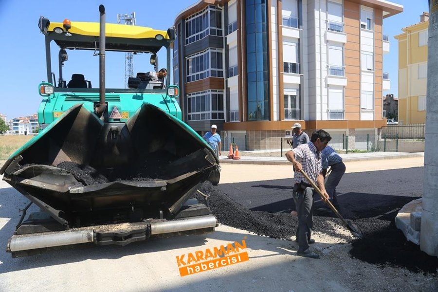 Karamanoğlu Mehmet Bey Mahallesinde Asfalt Çalışmaları 7