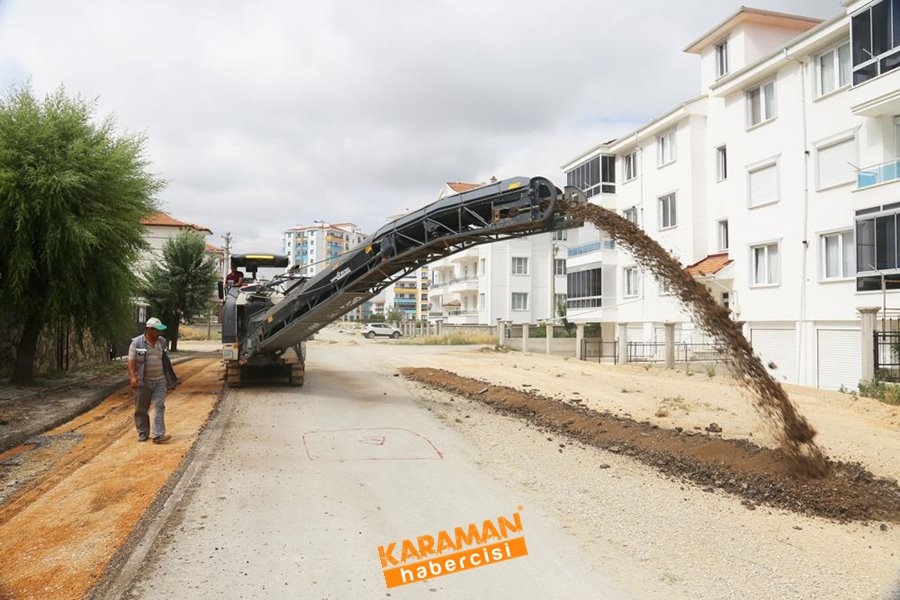 Karaman Belediyesi asfalt, yol yenileme ve yapım çalışmaları 4