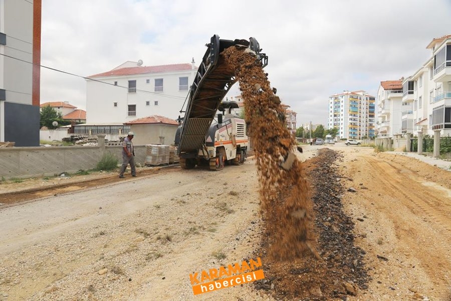 Karaman Belediyesi asfalt, yol yenileme ve yapım çalışmaları 5