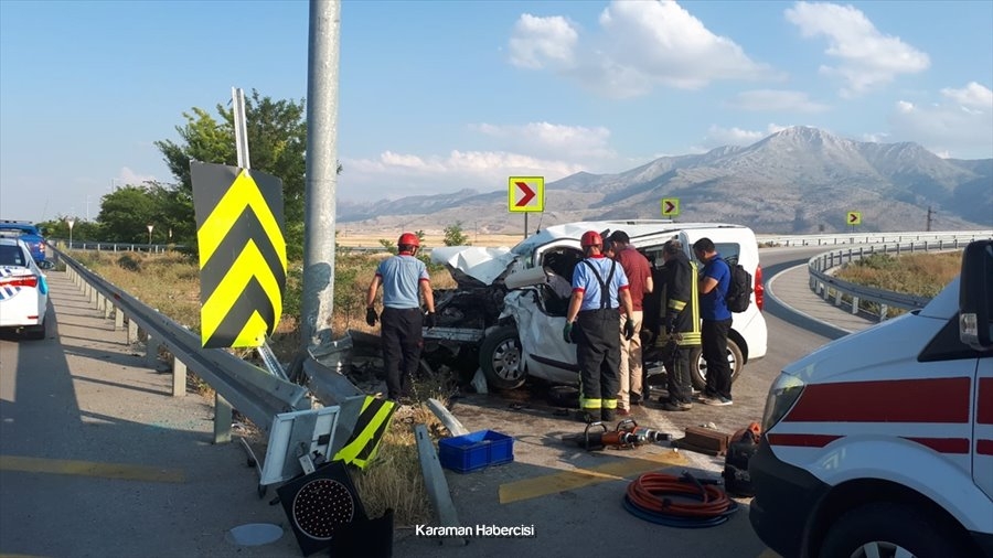 Karaman Konya Yolunda Trafik Kazası 1