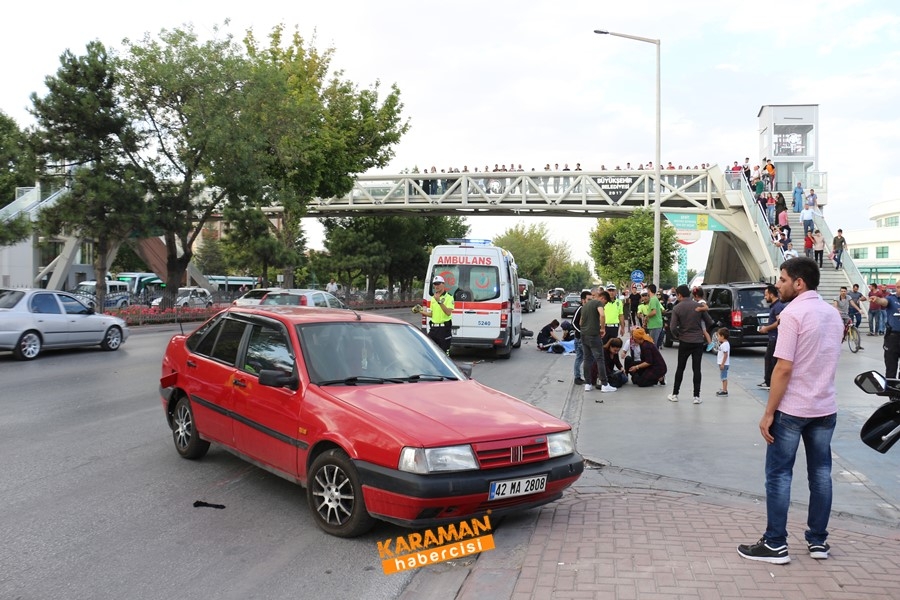 Konya'da Motosiklet İle Otomobil Çarpıştı 1 Ölü 11