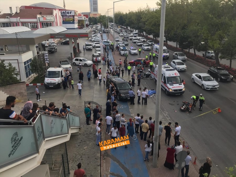Konya'da Motosiklet İle Otomobil Çarpıştı 1 Ölü 4