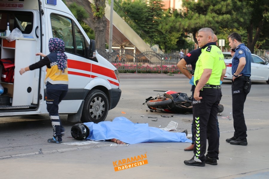 Konya'da Motosiklet İle Otomobil Çarpıştı 1 Ölü 5