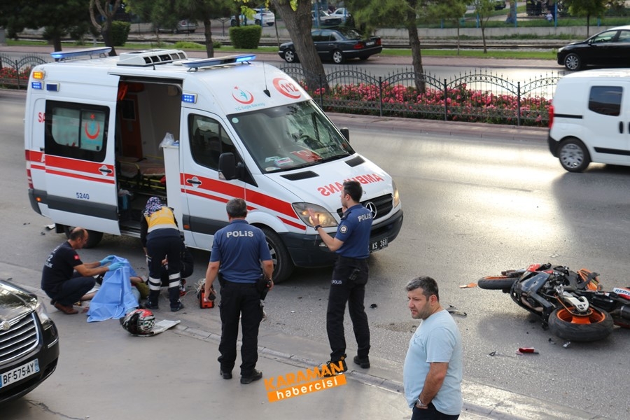 Konya'da Motosiklet İle Otomobil Çarpıştı 1 Ölü 7