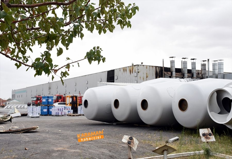 Aksaray'da Fabrika Yangını 11