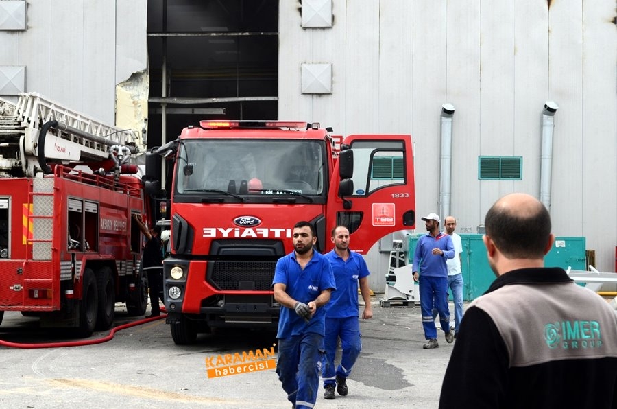 Aksaray'da Fabrika Yangını 4