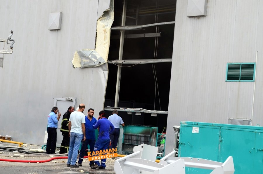 Aksaray'da Fabrika Yangını 7