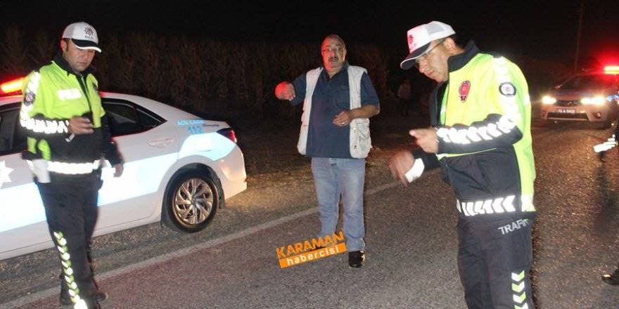 Karaman'da Kazaya Giden Sigortacıya Otomobil Çarptı