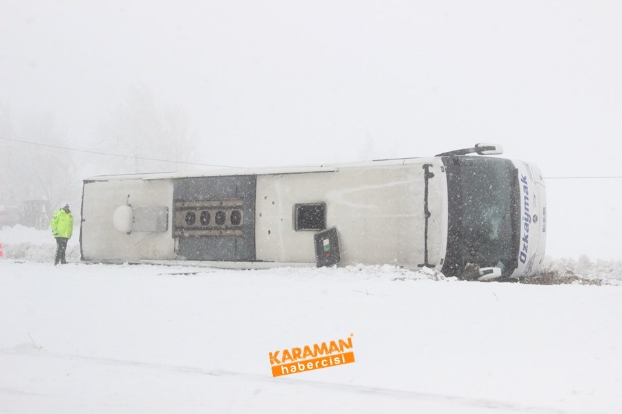 Karaman’da Yolcu Otobüsü Devrildi: 25 Yaralı 9