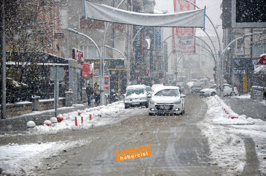 Karaman kar yağışlı 33