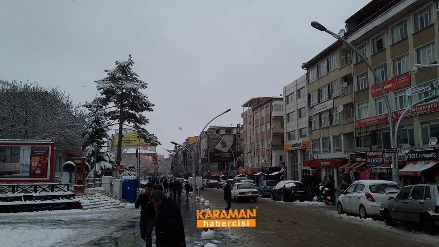 Karaman'da Kar Yağışı 10