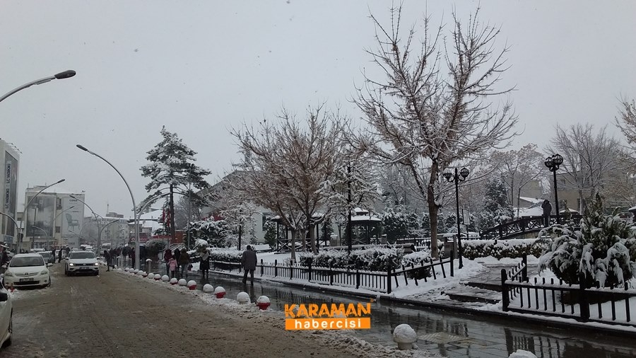 Karaman'da Kar Yağışı 11