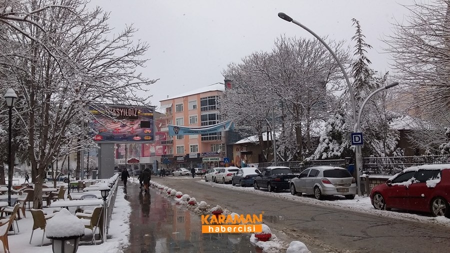 Karaman'da Kar Yağışı 12