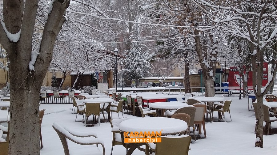 Karaman'da Kar Yağışı 13